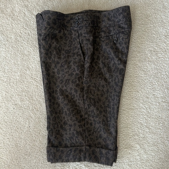 Vintage The Limited Cassidy Fit Tweet Animal Print Bermuda Shorts Size 10 - Picture 7 of 14